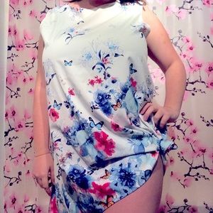 Silk flowered dress
